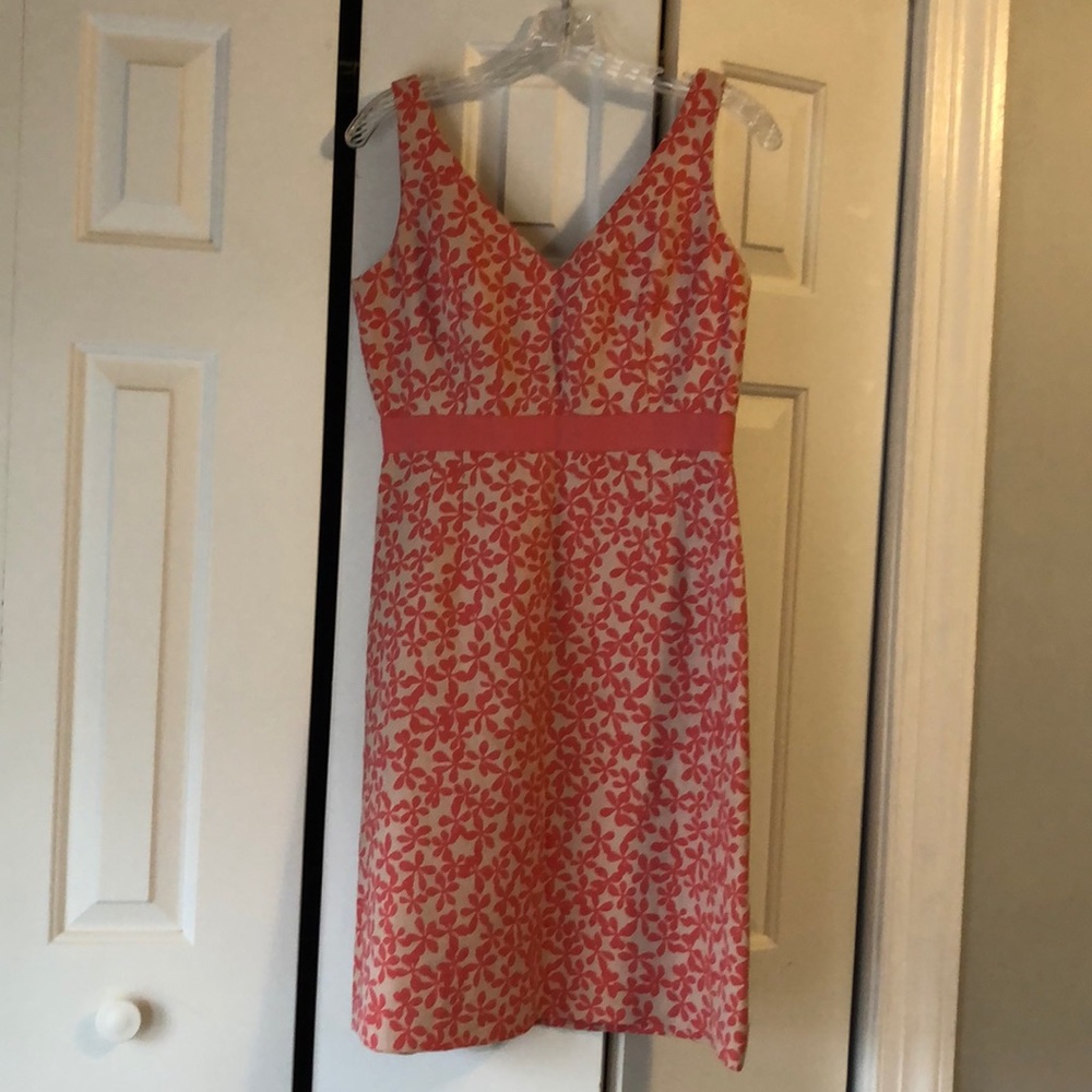 J.Crew floral dress.  Petite 8.